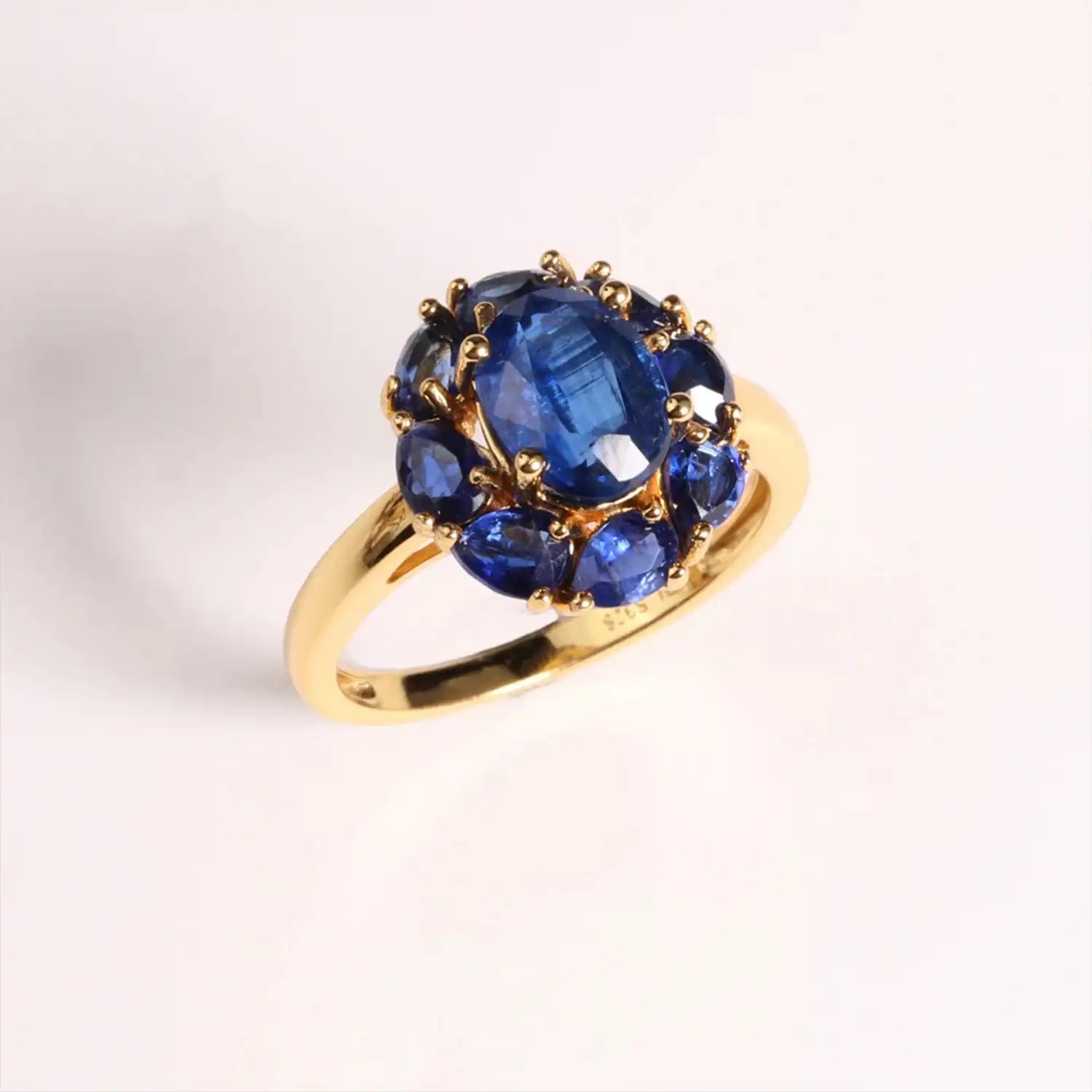 Deep Blue Kyanite Sterling Silver Ring